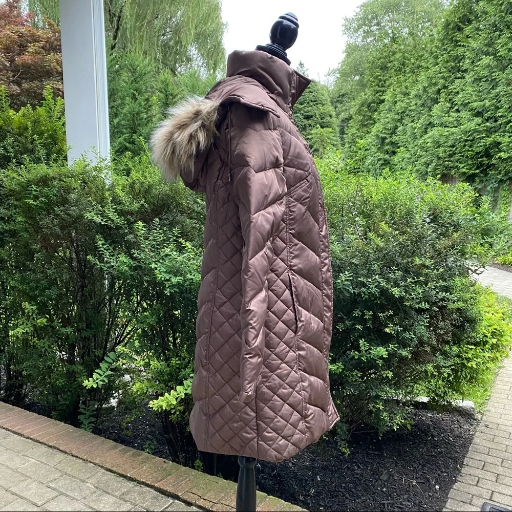 Kenneth Cole NY Faux Fur Trimmed Hood Puffer Coat - Picture 8 of 12